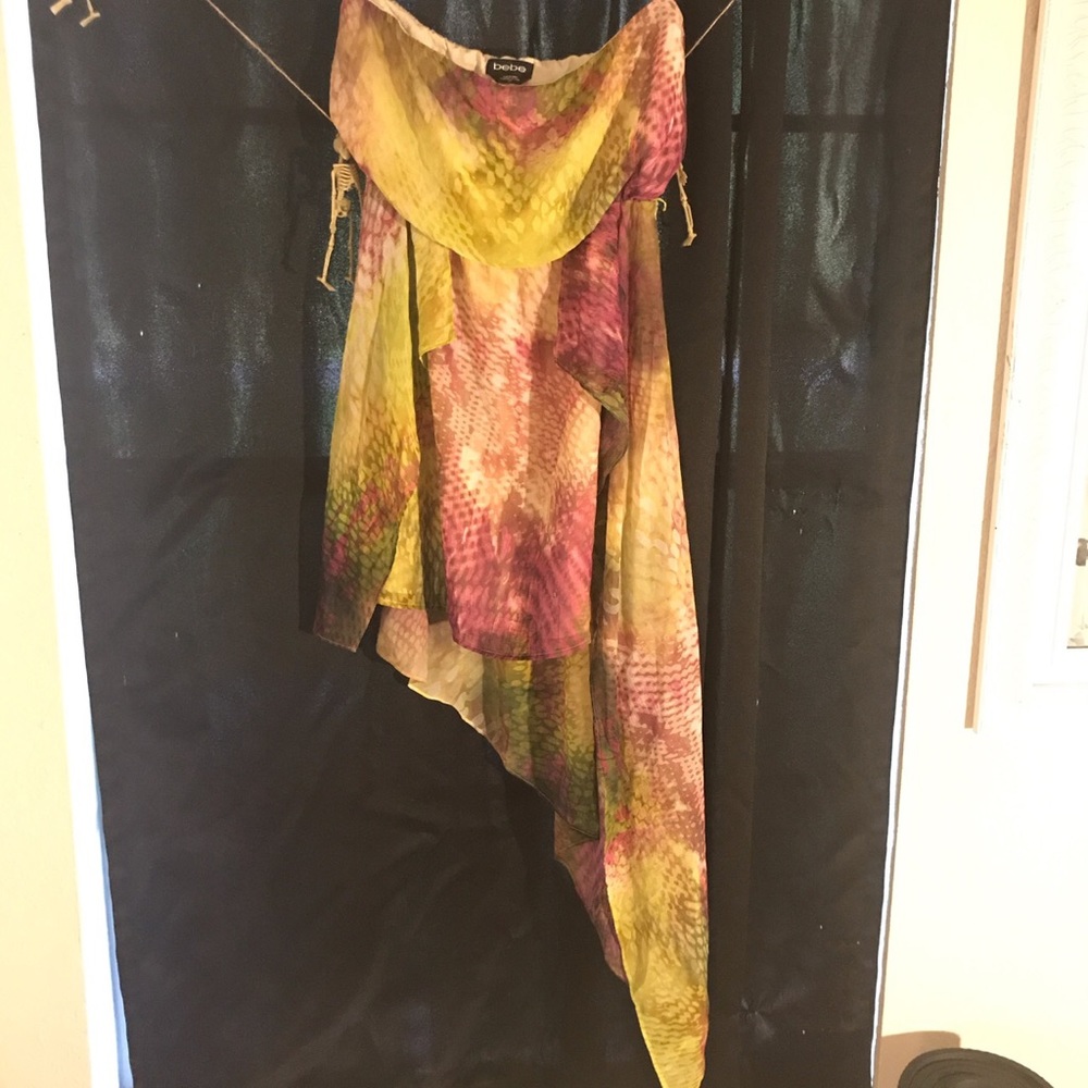 BEBE strapless dress